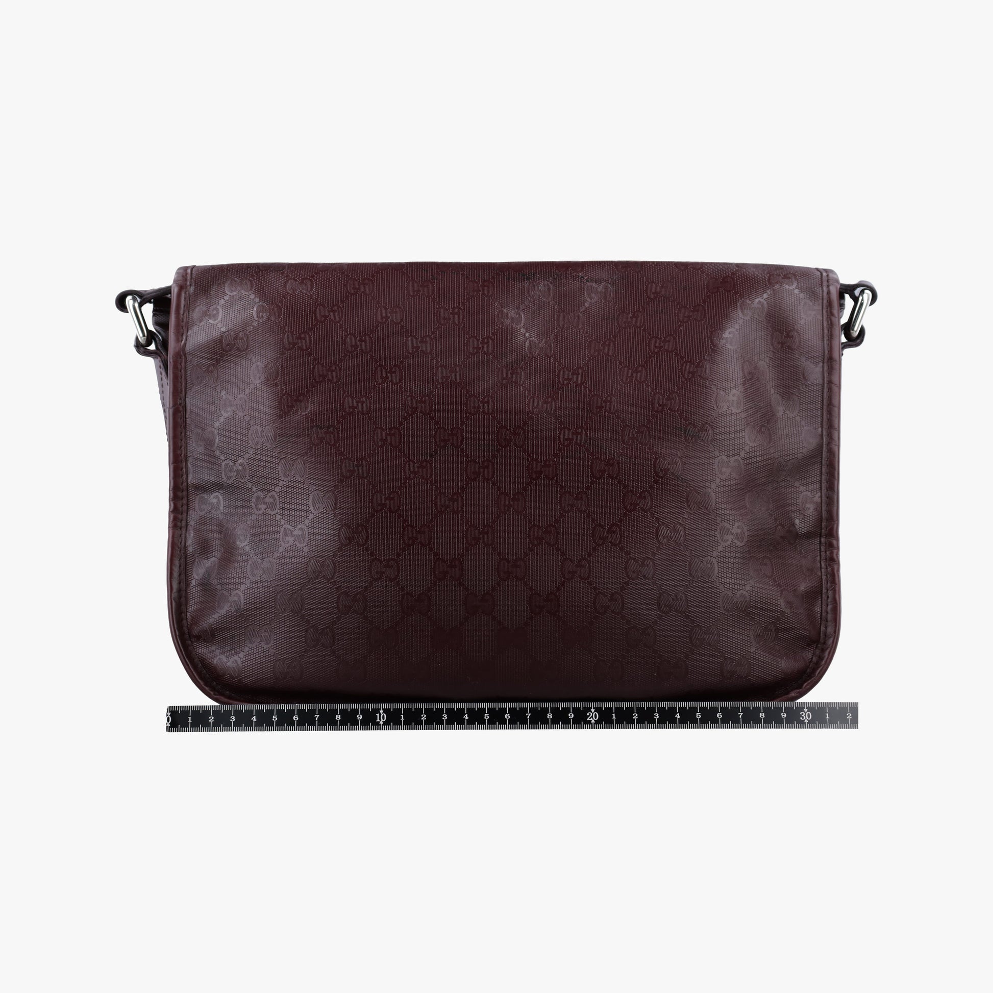 GG Plus Messenger Burgundy PVC coated canvas 201732 C7030608GGプラス メッセンジャー ワインレッド PVCコーティングキャンバス 201732 C7030608