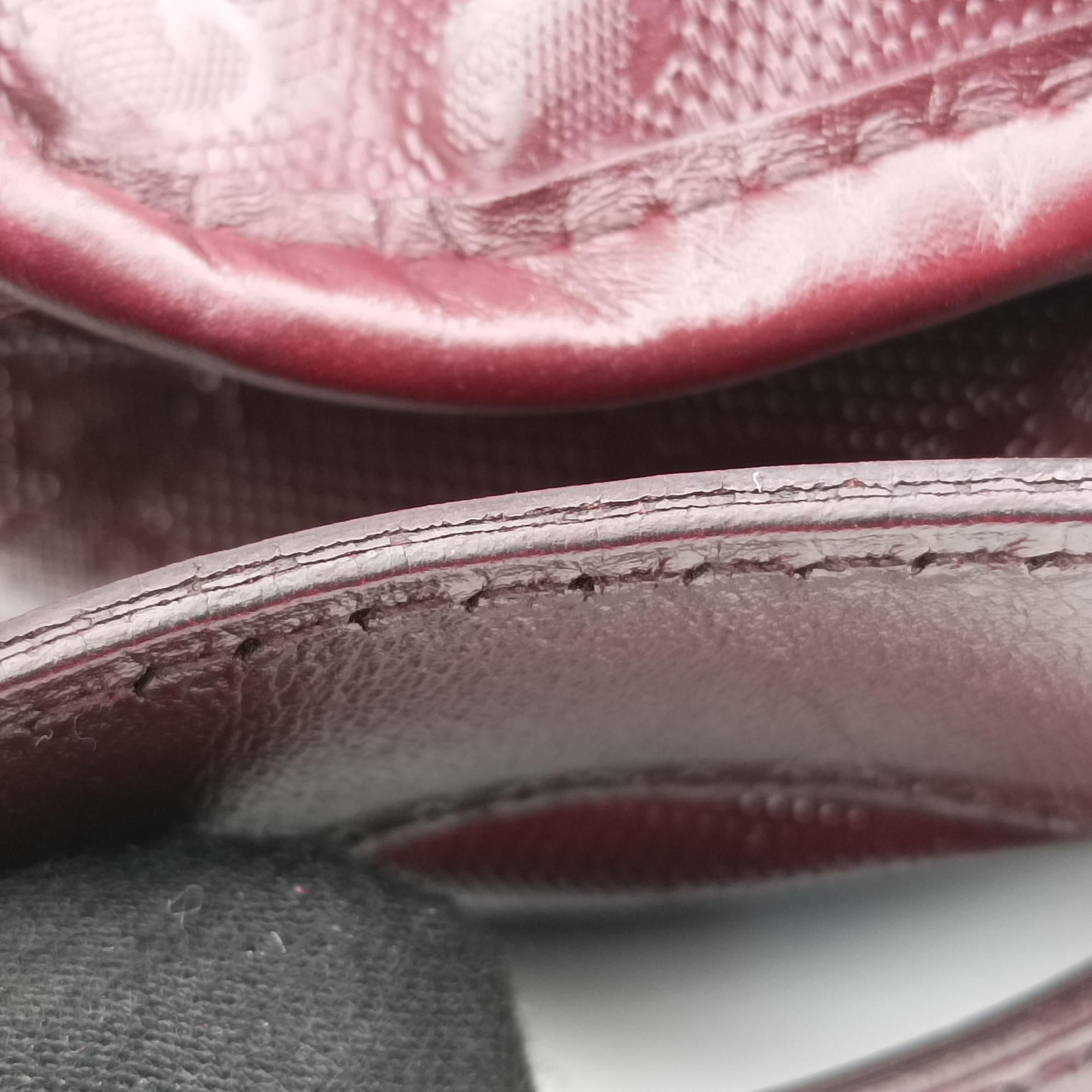 GG Plus Messenger Burgundy PVC coated canvas 201732 C7030608GGプラス メッセンジャー ワインレッド PVCコーティングキャンバス 201732 C7030608