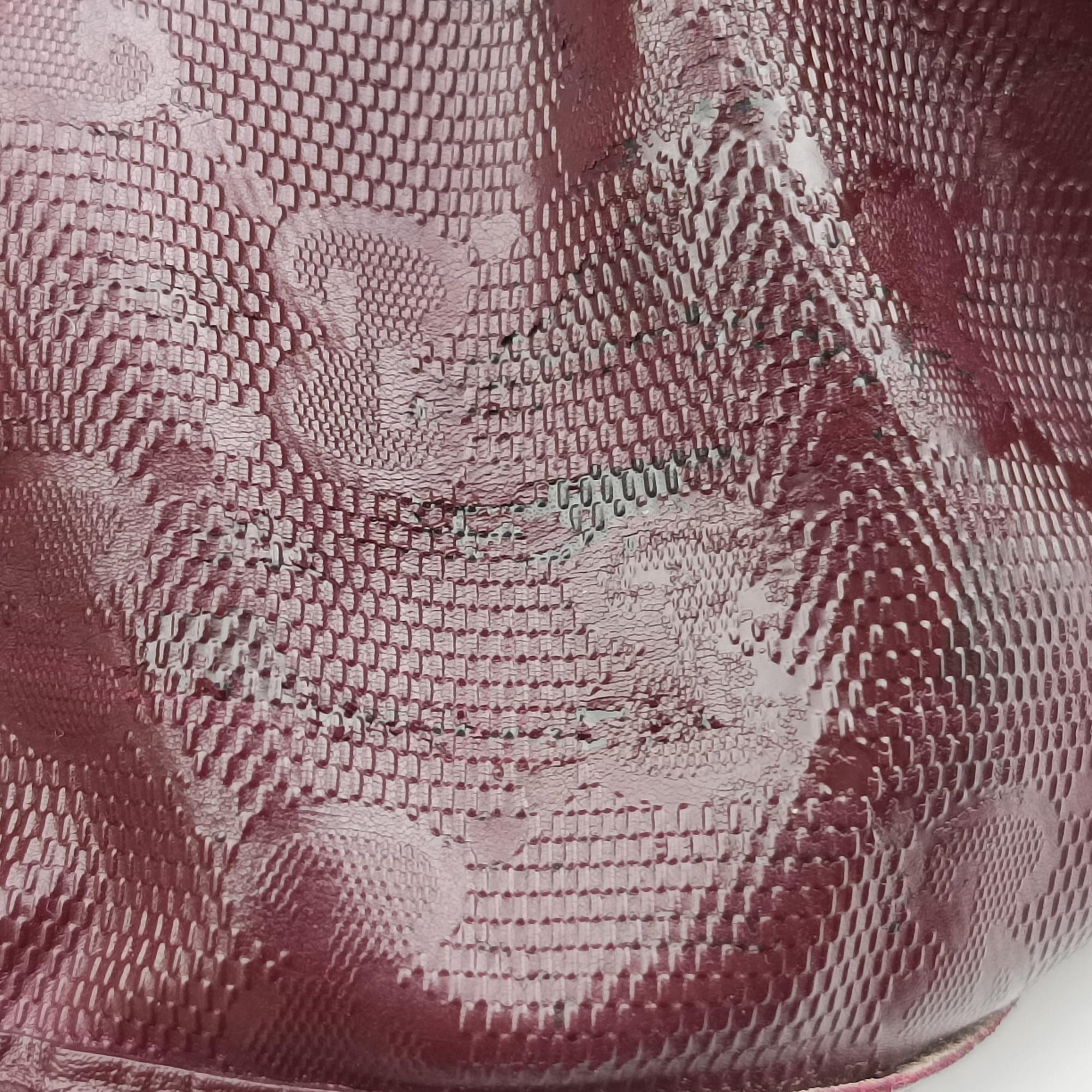 GG Plus Messenger Burgundy PVC coated canvas 201732 C7030608GGプラス メッセンジャー ワインレッド PVCコーティングキャンバス 201732 C7030608