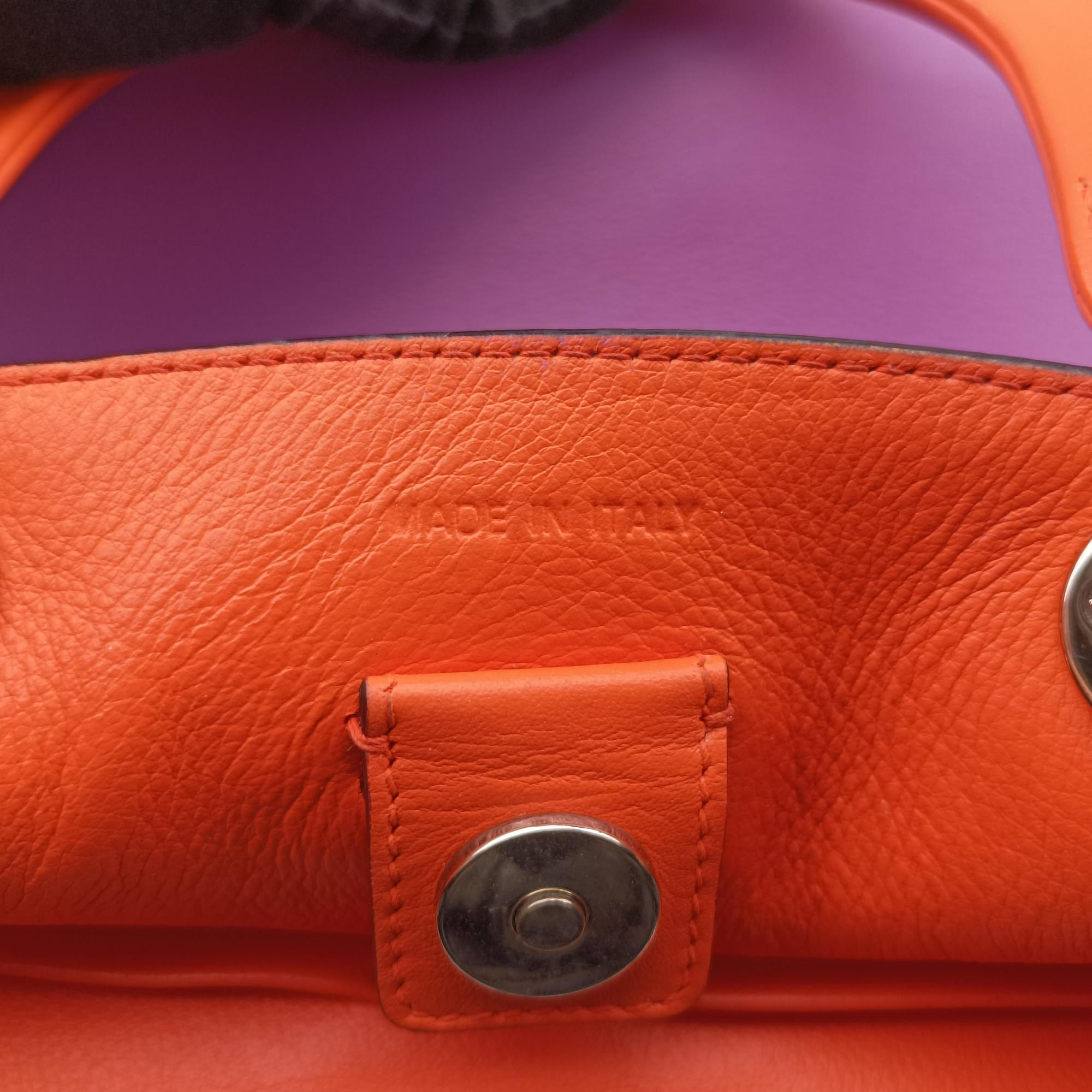 Diorissimo Purple×Orange Leather 09-MA-0134ディオリッシモ パープル×オレンジ レザー 09-MA-0134