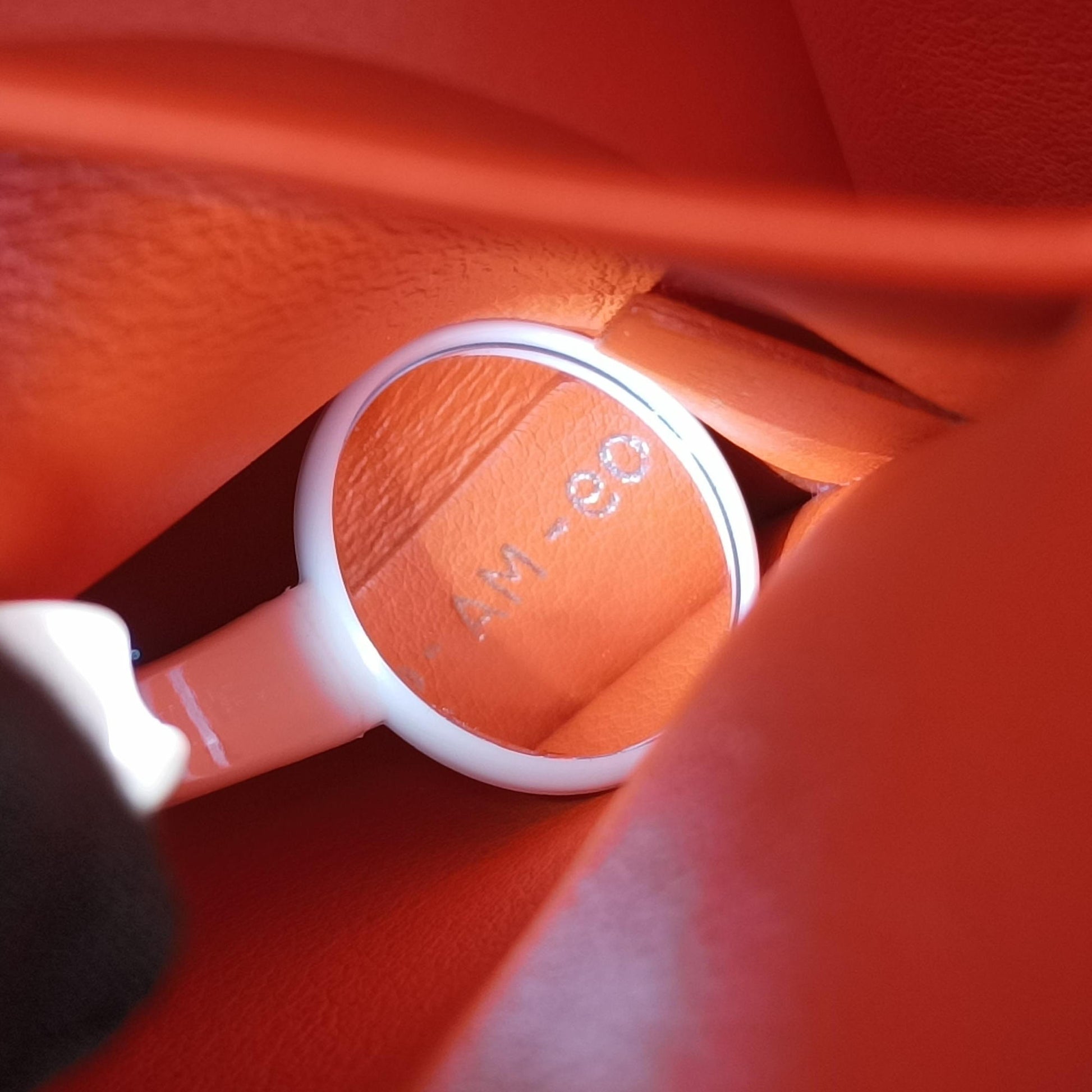 Diorissimo Purple×Orange Leather 09-MA-0134ディオリッシモ パープル×オレンジ レザー 09-MA-0134