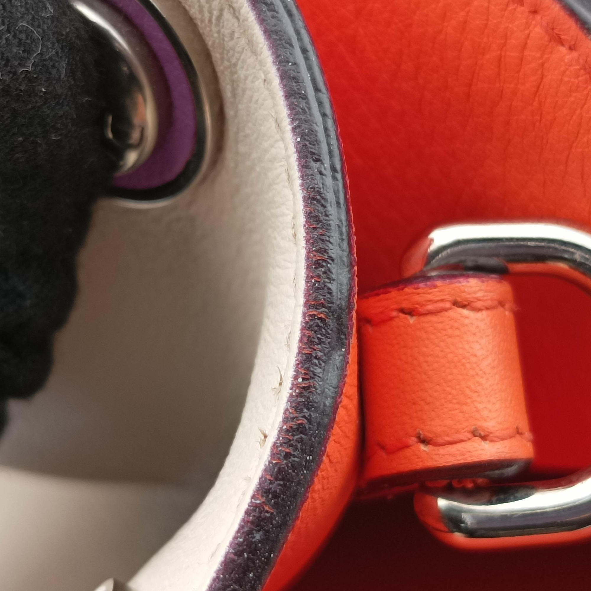 Diorissimo Purple×Orange Leather 09-MA-0134ディオリッシモ パープル×オレンジ レザー 09-MA-0134