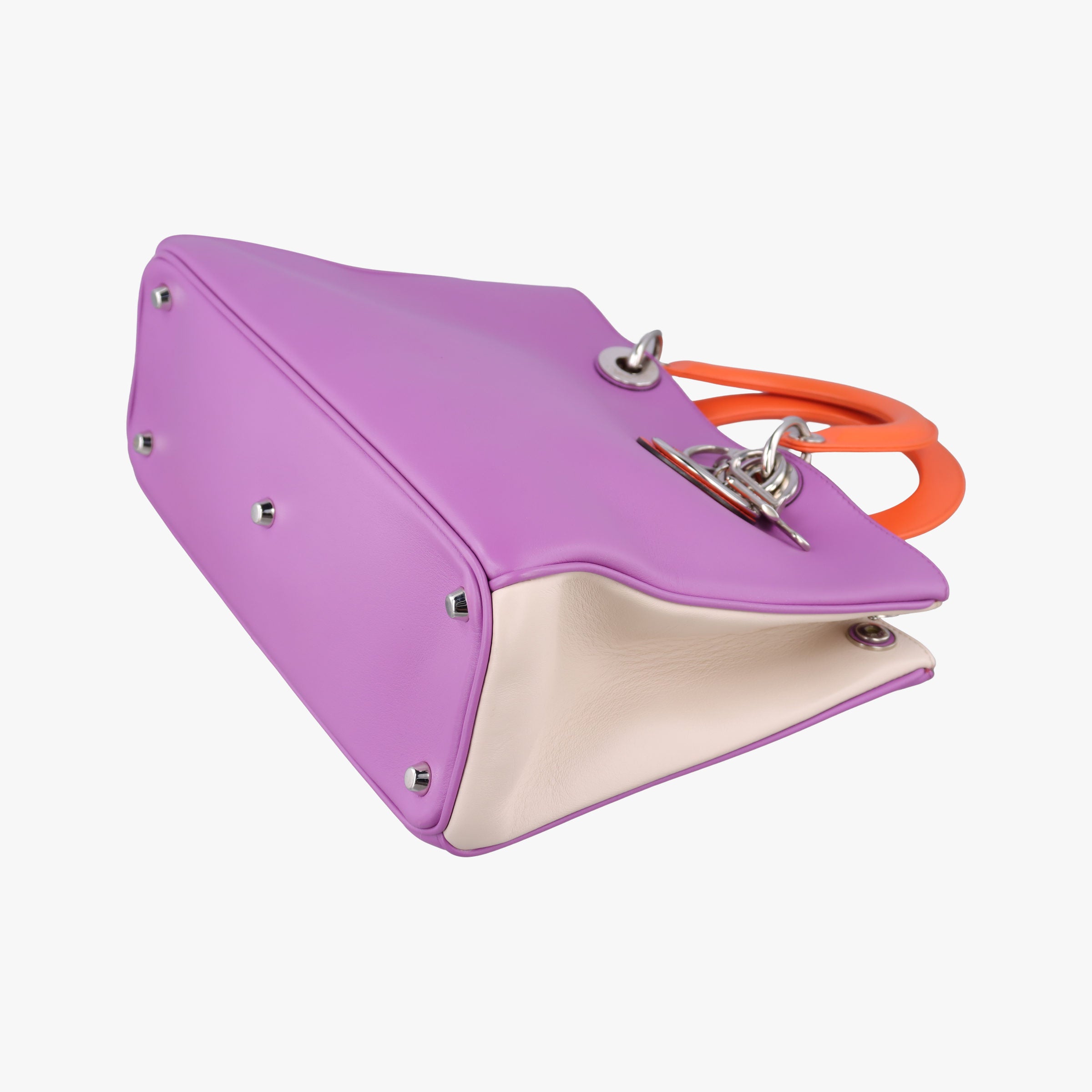 Diorissimo Purple×Orange Leather 09-MA-0134ディオリッシモ パープル×オレンジ レザー 09-MA-0134