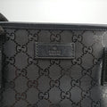 GG Imprime Black PVC coated canvas×Leather 211137 A013050284インプリメ ブラック PVCコーティングキャンバス×レザー 211137 A013050284