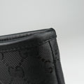 GG Imprime Black PVC coated canvas×Leather 211137 A013050284インプリメ ブラック PVCコーティングキャンバス×レザー 211137 A013050284