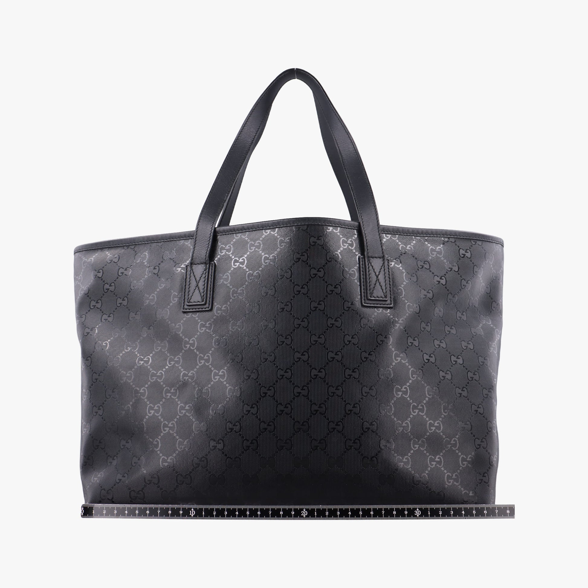 GG Imprime Black PVC coated canvas×Leather 211137 A013050284インプリメ ブラック PVCコーティングキャンバス×レザー 211137 A013050284