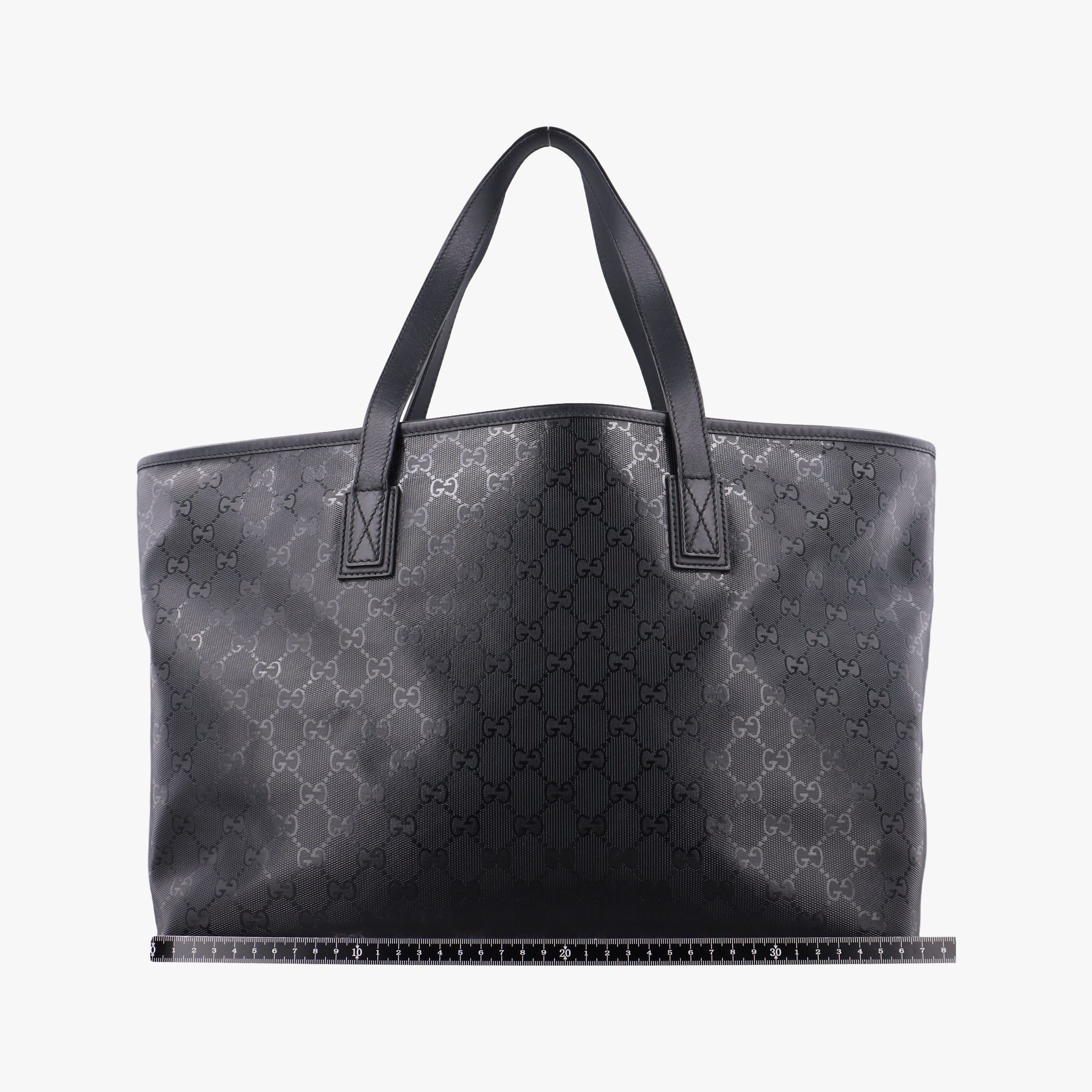 GG Imprime Black PVC coated canvas×Leather 211137 A013050284インプリメ ブラック PVCコーティングキャンバス×レザー 211137 A013050284