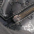 GG Imprime Black PVC coated canvas×Leather 211137 A013050284インプリメ ブラック PVCコーティングキャンバス×レザー 211137 A013050284
