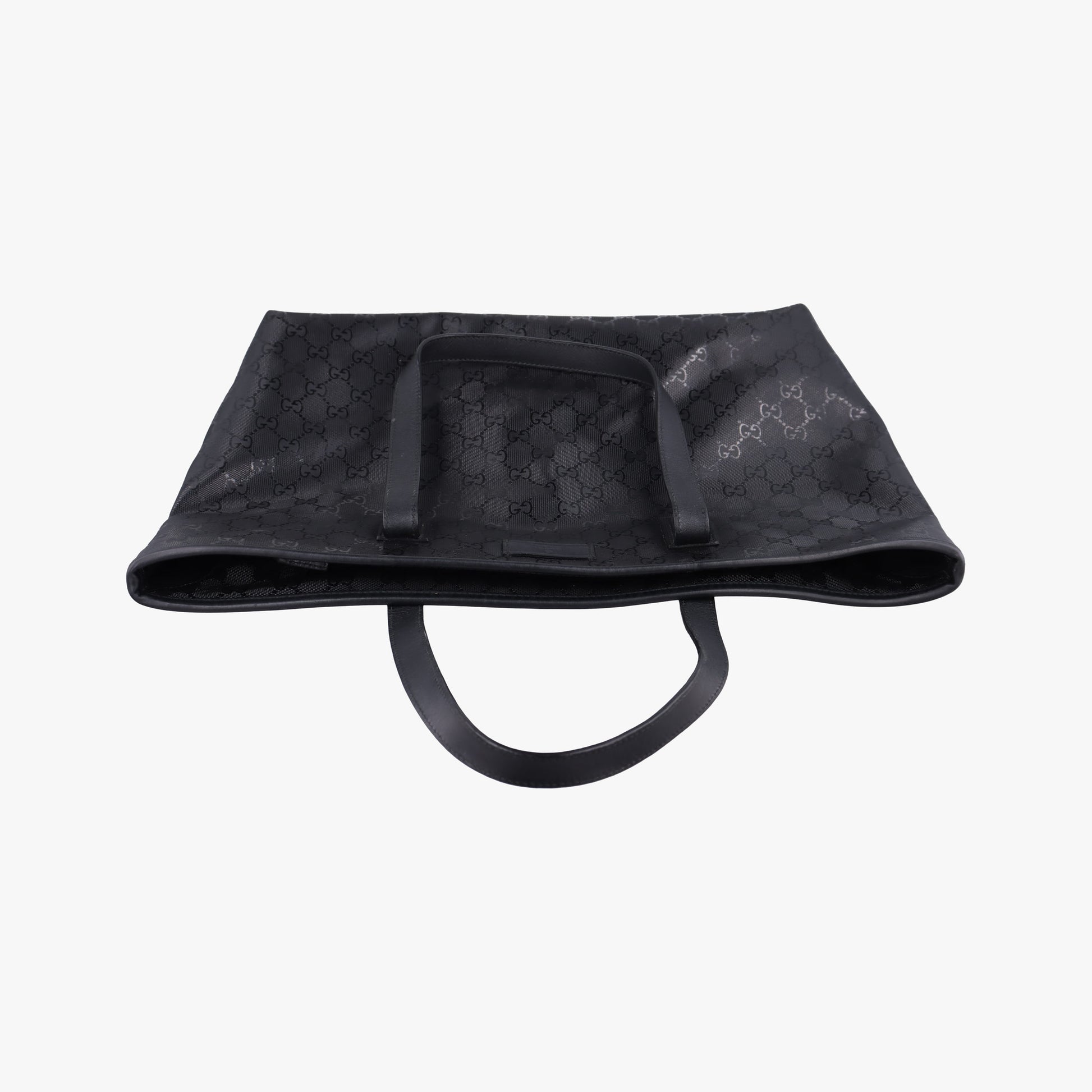 GG Imprime Black PVC coated canvas×Leather 211137 A013050284インプリメ ブラック PVCコーティングキャンバス×レザー 211137 A013050284