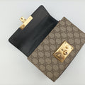 Padlock beige×black PVC coated canvas×Leather 409487 F023962397パドロック ベージュ×ブラック PVCコーティングキャンバス×レザー 409487 F023962397