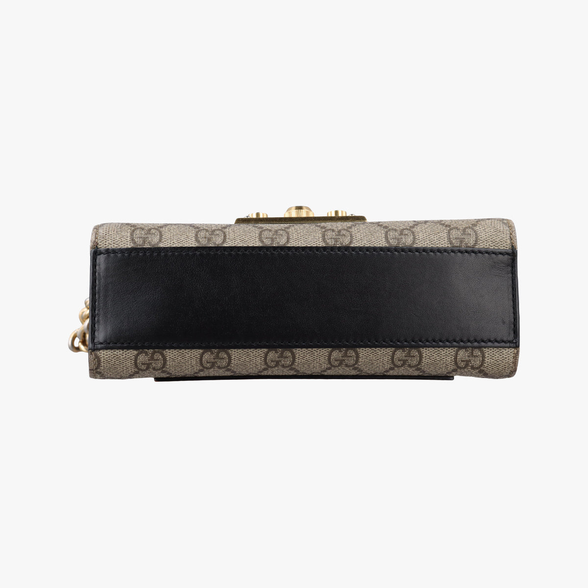 Padlock beige×black PVC coated canvas×Leather 409487 F023962397パドロック ベージュ×ブラック PVCコーティングキャンバス×レザー 409487 F023962397