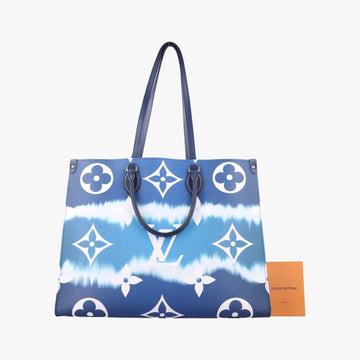 LV ESCALE OnTheGo GM Blue Monogram Giant M45120 FL2200 IC ChipLVエスカル オンザゴーGM ブルー モノグラム ジャイアント M45120 FL2200 ICチップ