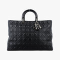 Lady Dior Black lambskin 26-MA-0140レディディオール ブラック ラムスキン 26-MA-0140