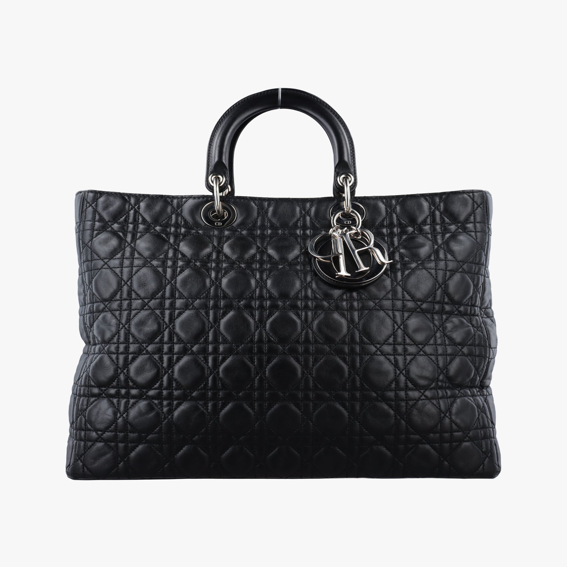 Lady Dior Black lambskin 26-MA-0140レディディオール ブラック ラムスキン 26-MA-0140