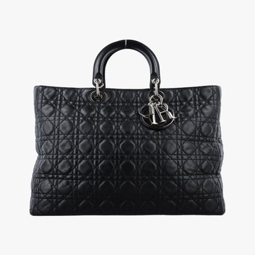 Lady Dior Black lambskin 26-MA-0140レディディオール ブラック ラムスキン 26-MA-0140