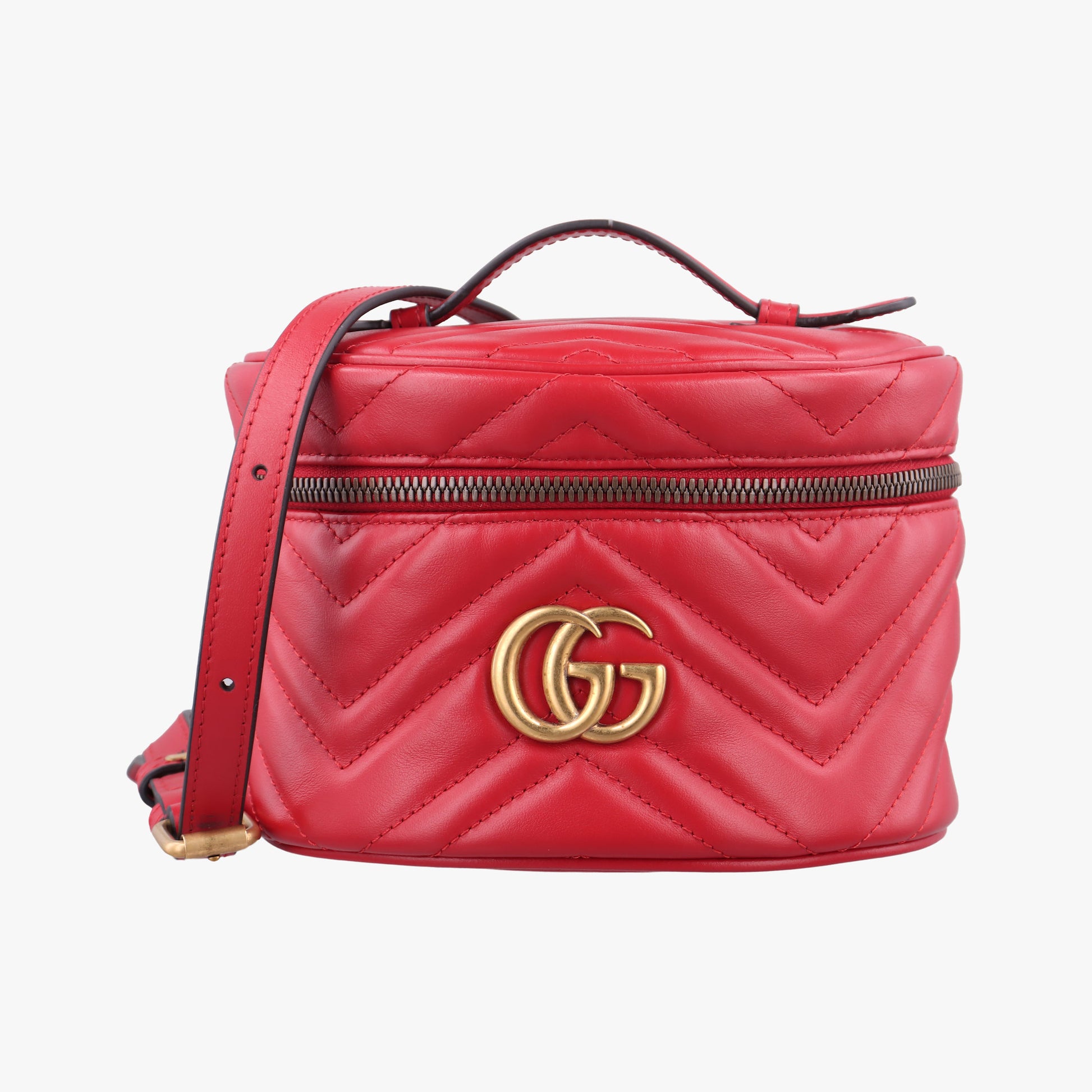 GG Marmont Red Leather 598594 GGマーモント レッド レザー 598594 