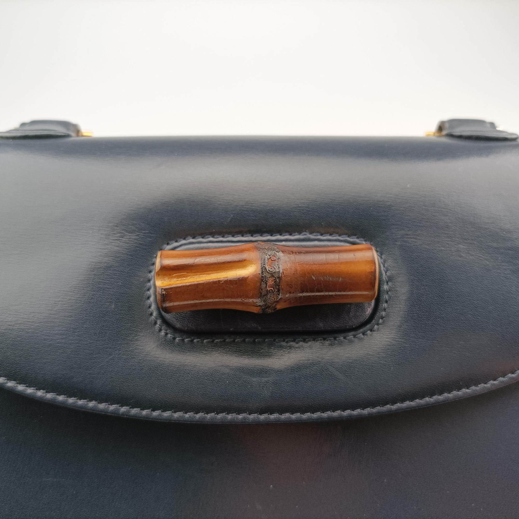 Bamboo Navy Leather 000.01 バンブー ネイビー レザー 000.01 