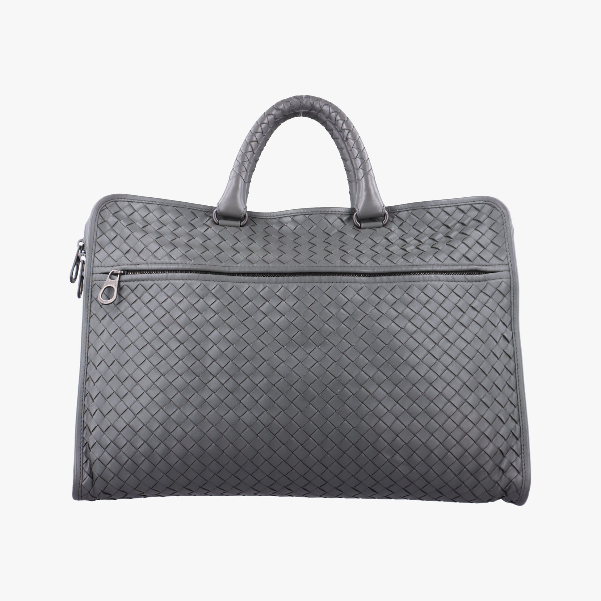 Intrecciato Grey lambskin B02802370Fイントレチャート グレー ラムスキン B02802370F