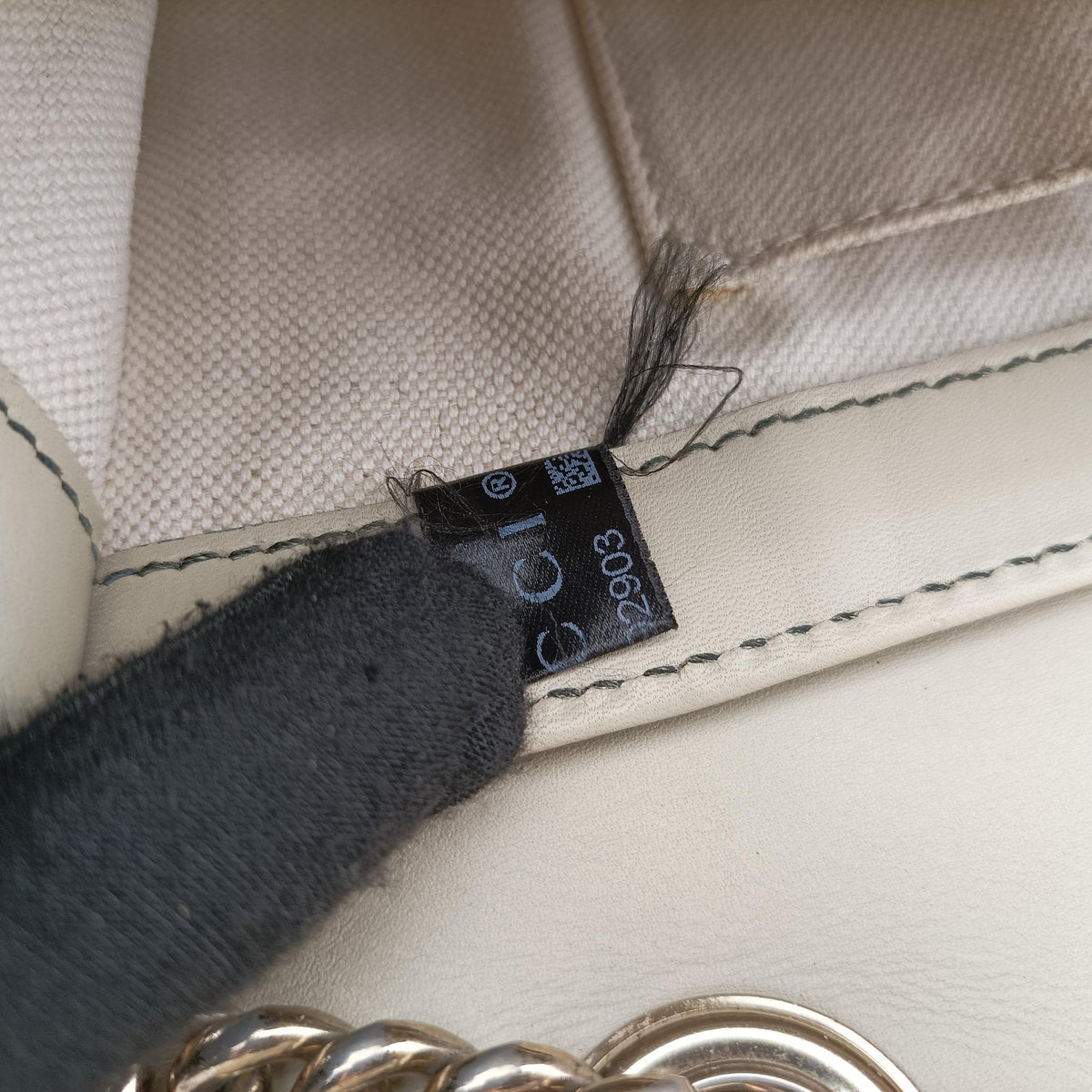 Secondhand Gucci Emily White×brown Leather×canvas 295402 shoulderbag | stylenewstar