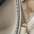 Secondhand Gucci Emily White×brown Leather×canvas 295402 shoulderbag | stylenewstar