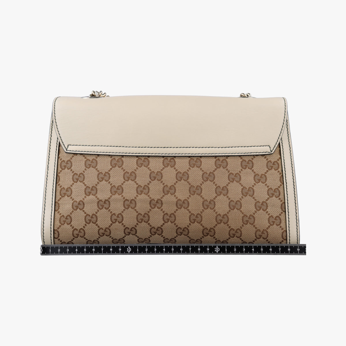 Secondhand Gucci Emily White×brown Leather×canvas 295402 shoulderbag | stylenewstar