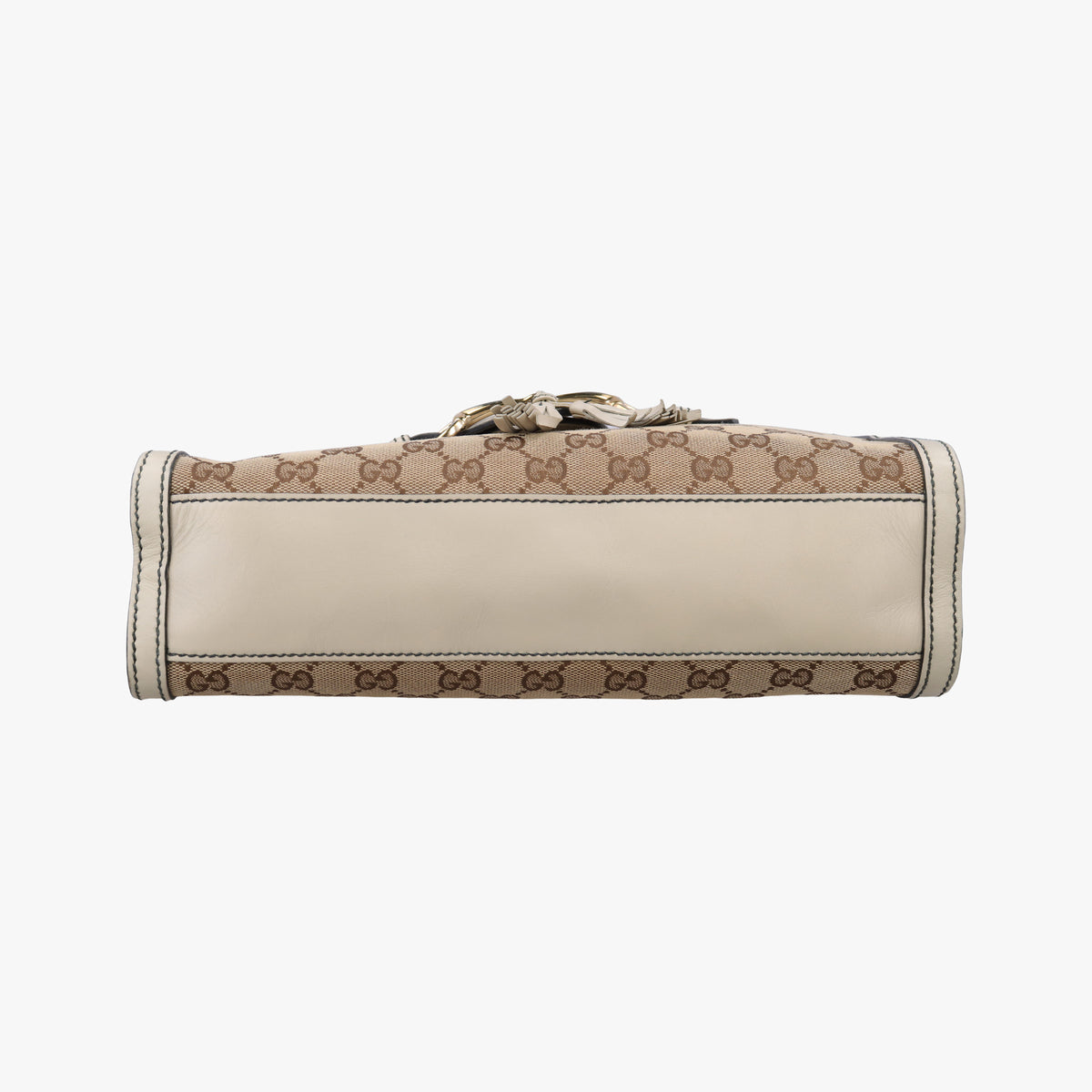 Secondhand Gucci Emily White×brown Leather×canvas 295402 shoulderbag | stylenewstar