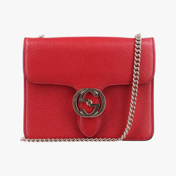 Interlocking G Red Leather 510304 C031640128インターロッキングG レッド レザー 510304 C031640128