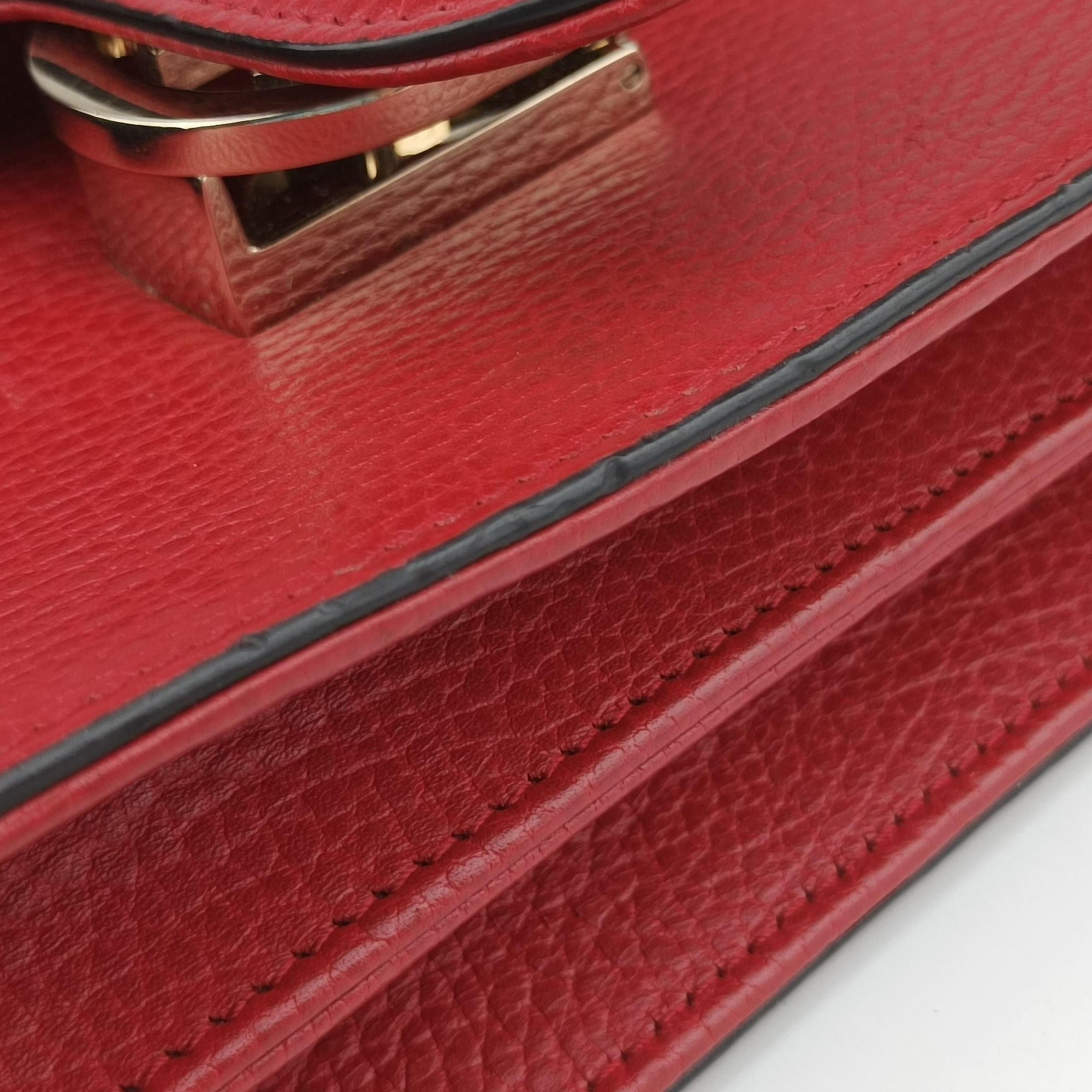 Interlocking G Red Leather 510304 C031640128インターロッキングG レッド レザー 510304 C031640128