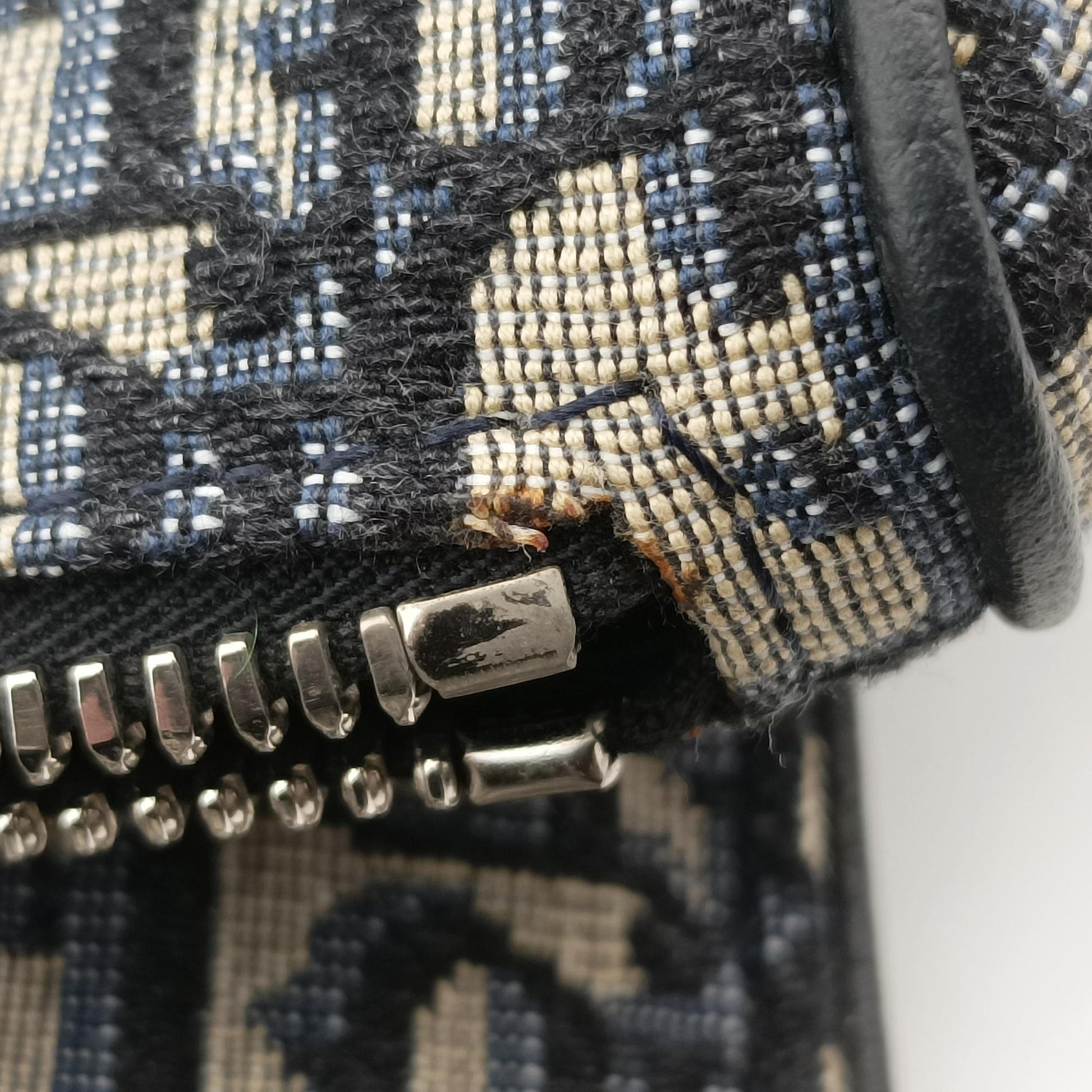 saddle Navy Jacquard×Leather 26-BO-1220サドル ネイビー ジャガード×レザー 26-BO-1220