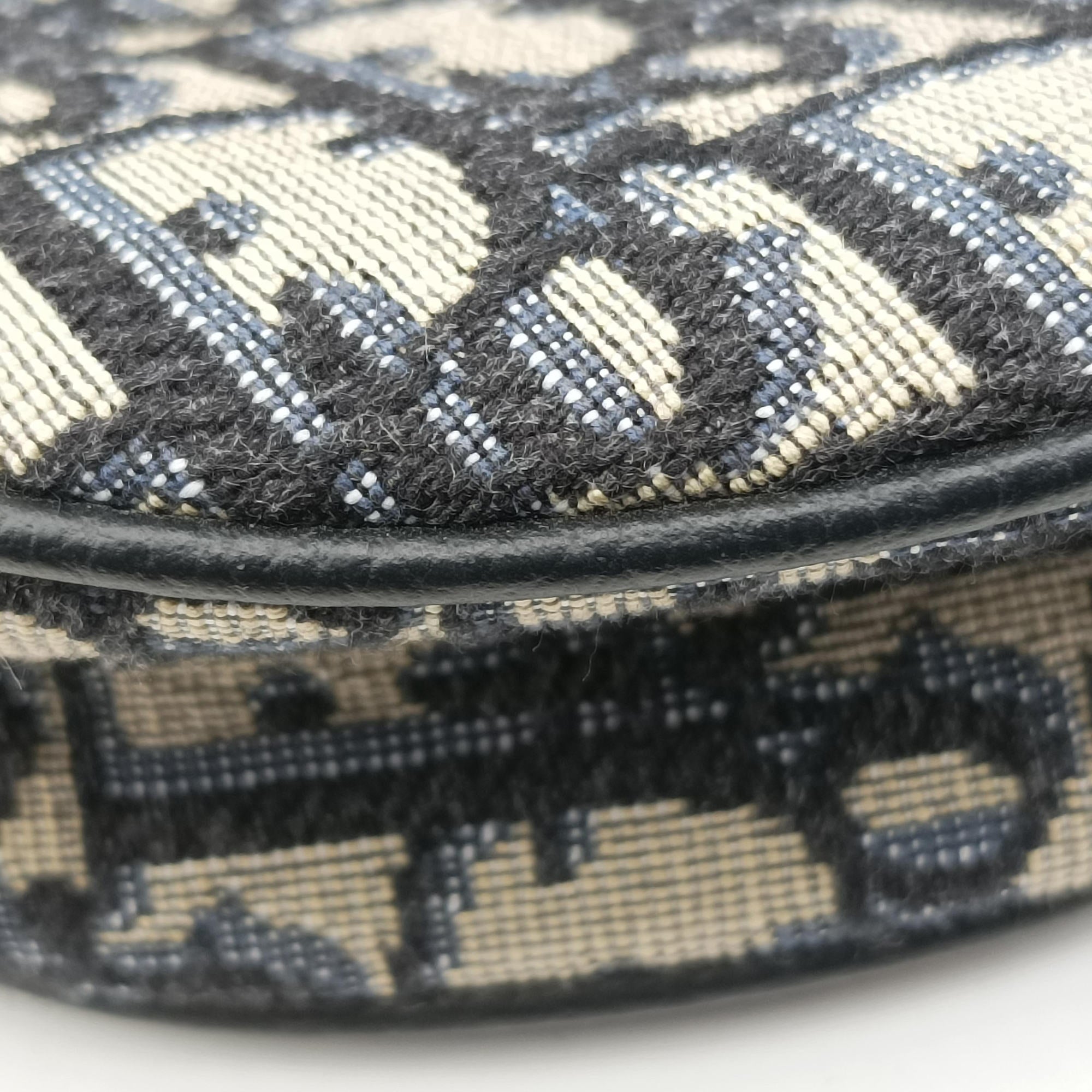 saddle Navy Jacquard×Leather 26-BO-1220サドル ネイビー ジャガード×レザー 26-BO-1220