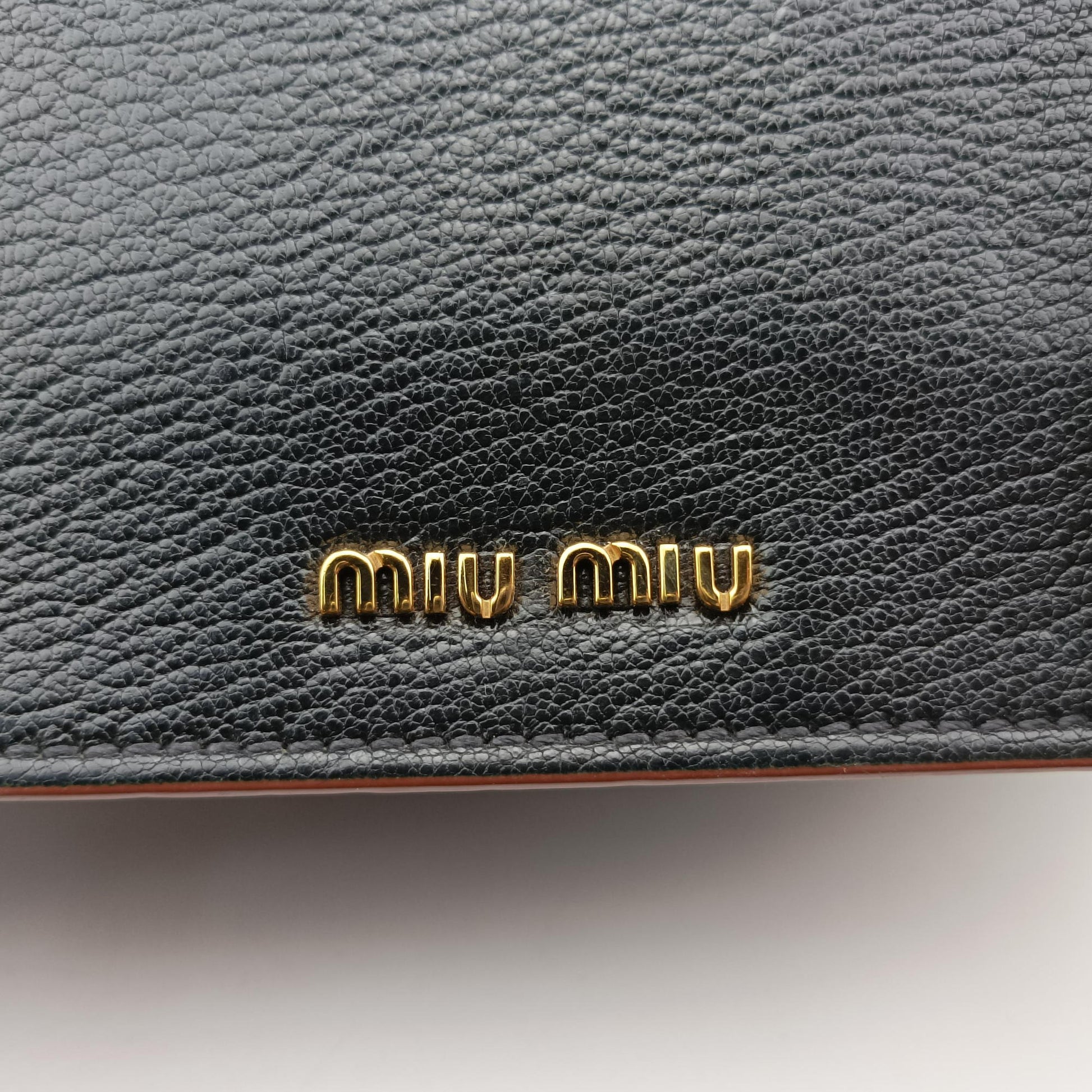 Miu Lady Black Leather 235ミュウレディ ブラック レザー 235