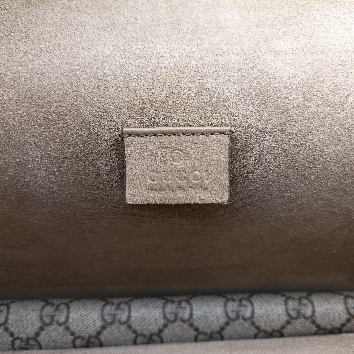 Pre-owned Gucci Dionysus Beige×Brown PVC coated canvas × suede 400249 shoulderbag | stylenewstar