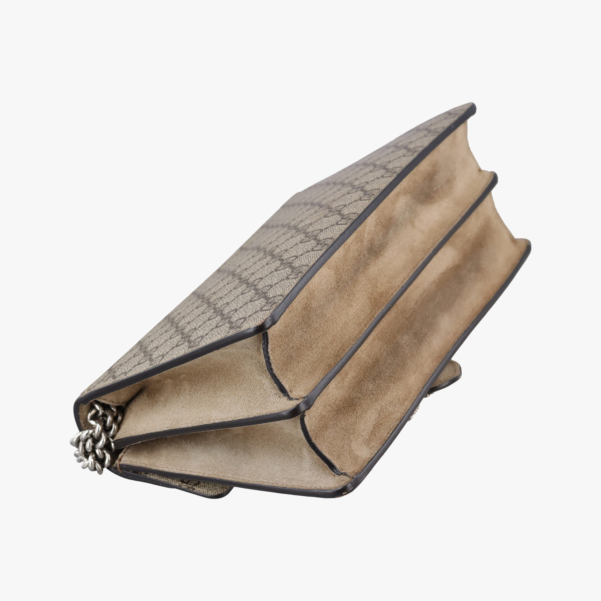 Pre-owned Gucci Dionysus Beige×Brown PVC coated canvas × suede 400249 shoulderbag | stylenewstar