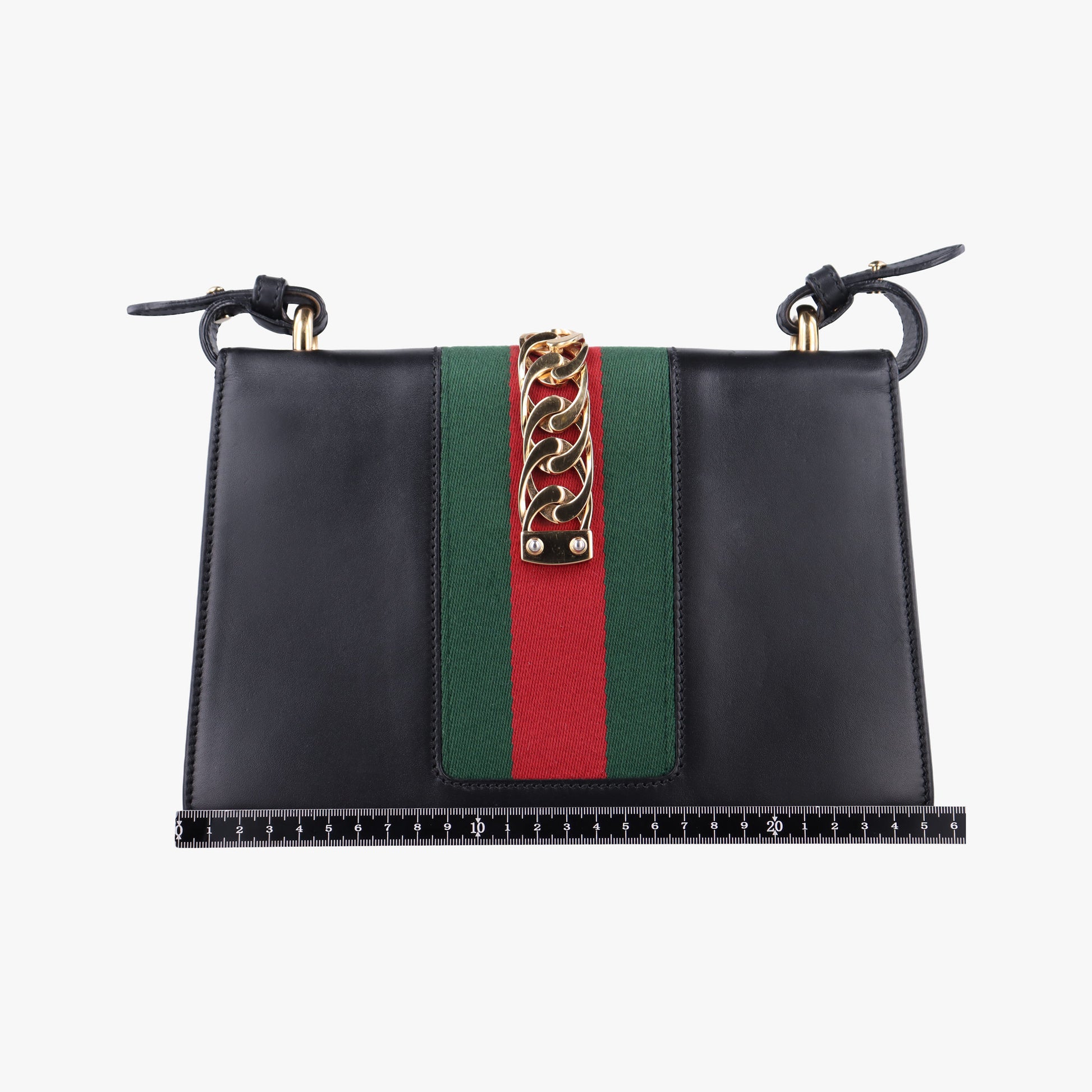 Sylvie Black×green×red Leather 421882 E019985293シルヴィ ブラック×グリーン×レッド レザー 421882 E019985293