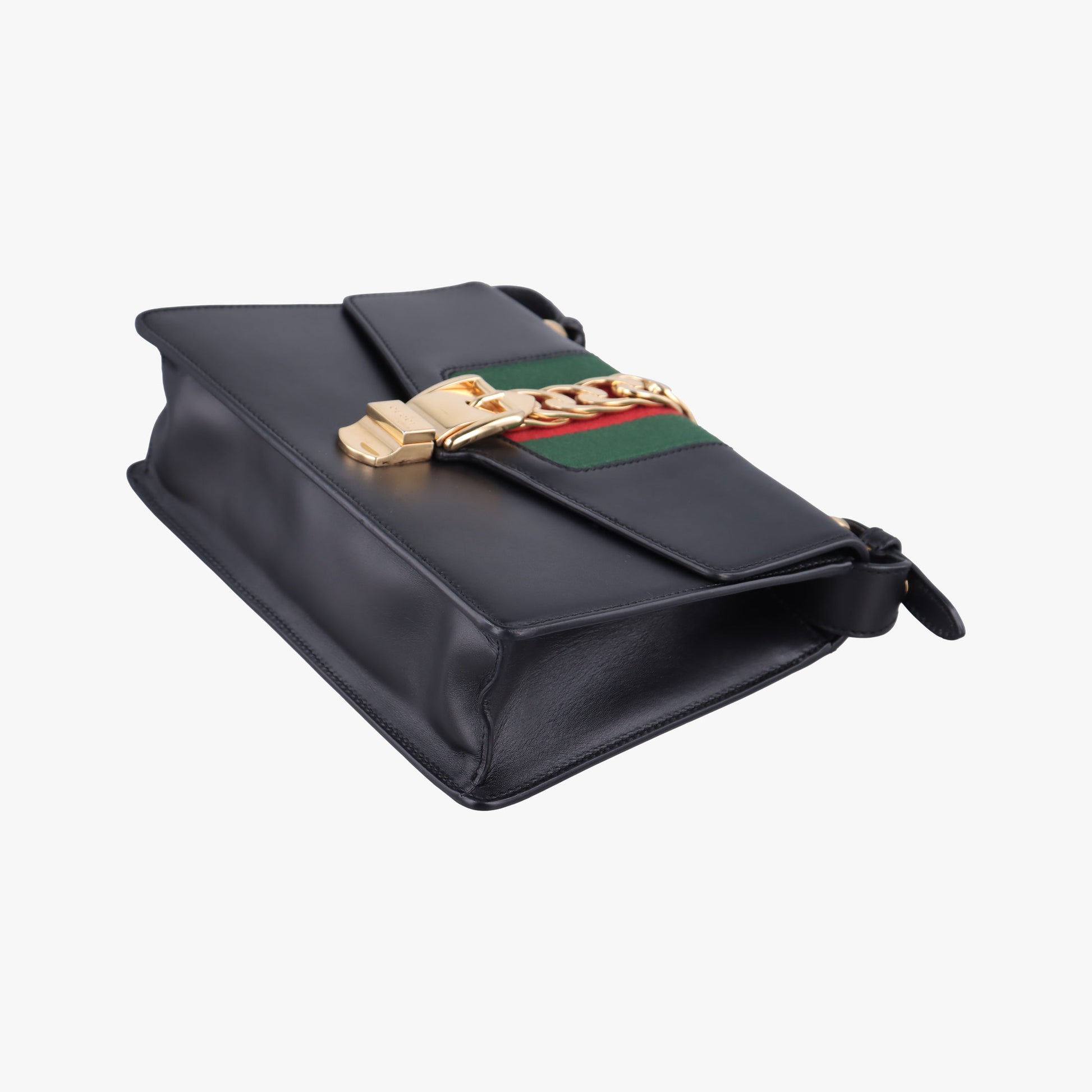 Sylvie Black×green×red Leather 421882 E019985293シルヴィ ブラック×グリーン×レッド レザー 421882 E019985293