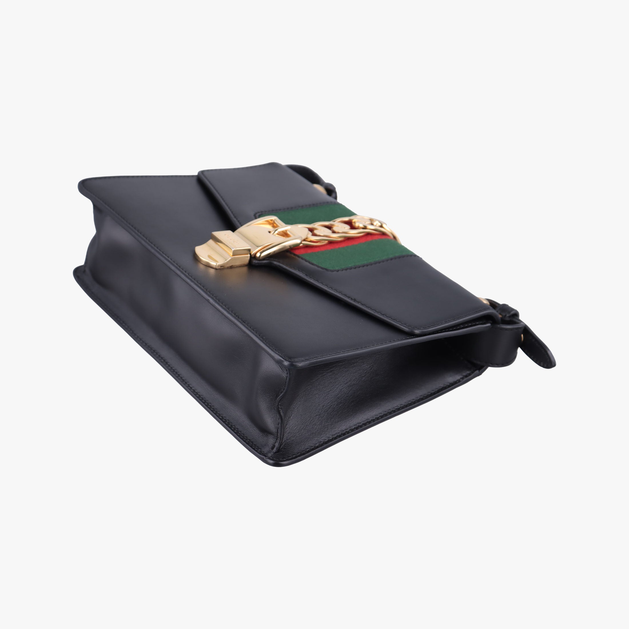 Sylvie Black×green×red Leather 421882 E019985293シルヴィ ブラック×グリーン×レッド レザー 421882 E019985293