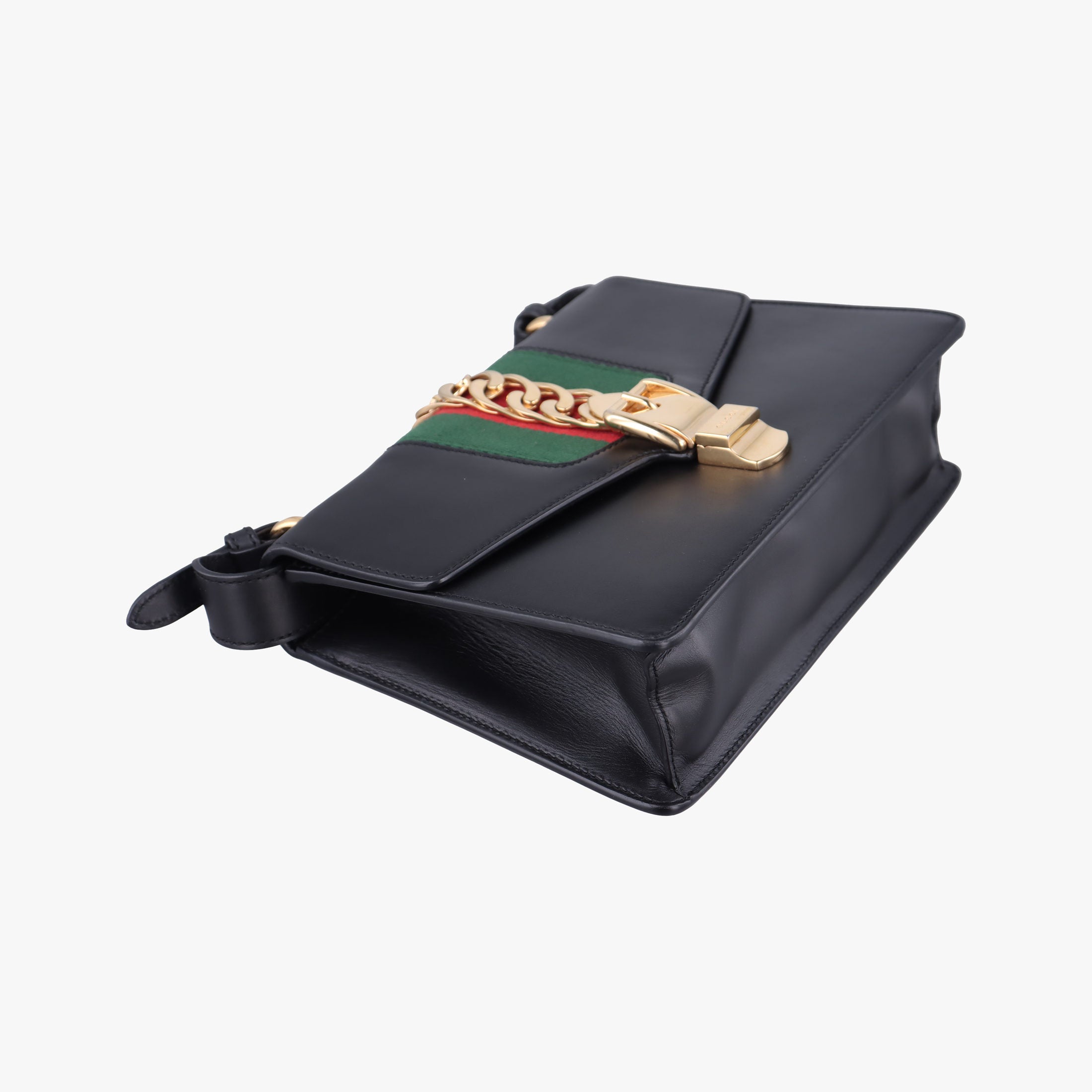 Sylvie Black×green×red Leather 421882 E019985293シルヴィ ブラック×グリーン×レッド レザー 421882 E019985293