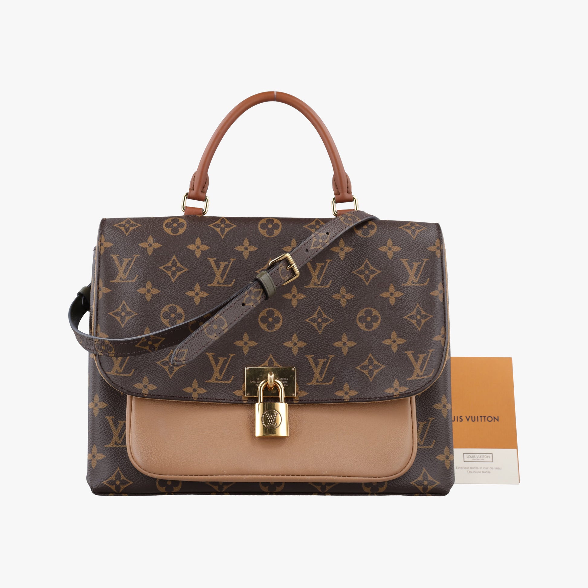 MARIGNAN brown×SESAME Monogram Canvas×calf leather M44544 FL2128 IC Chipマリニャン モノグラム/ブラウン×セサミ モノグラムキャンバス×カーフレザー M44544 FL2128 ICチップ
