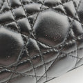 Lady Dior Black lambskin 16-BO-0123レディディオール ブラック ラムスキン 16-BO-0123