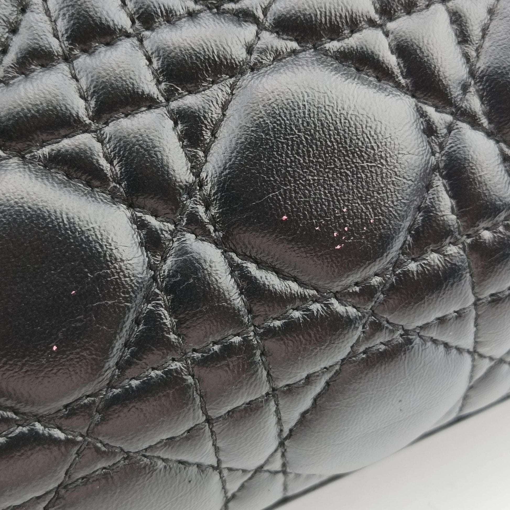 Lady Dior Black lambskin 16-BO-0123レディディオール ブラック ラムスキン 16-BO-0123