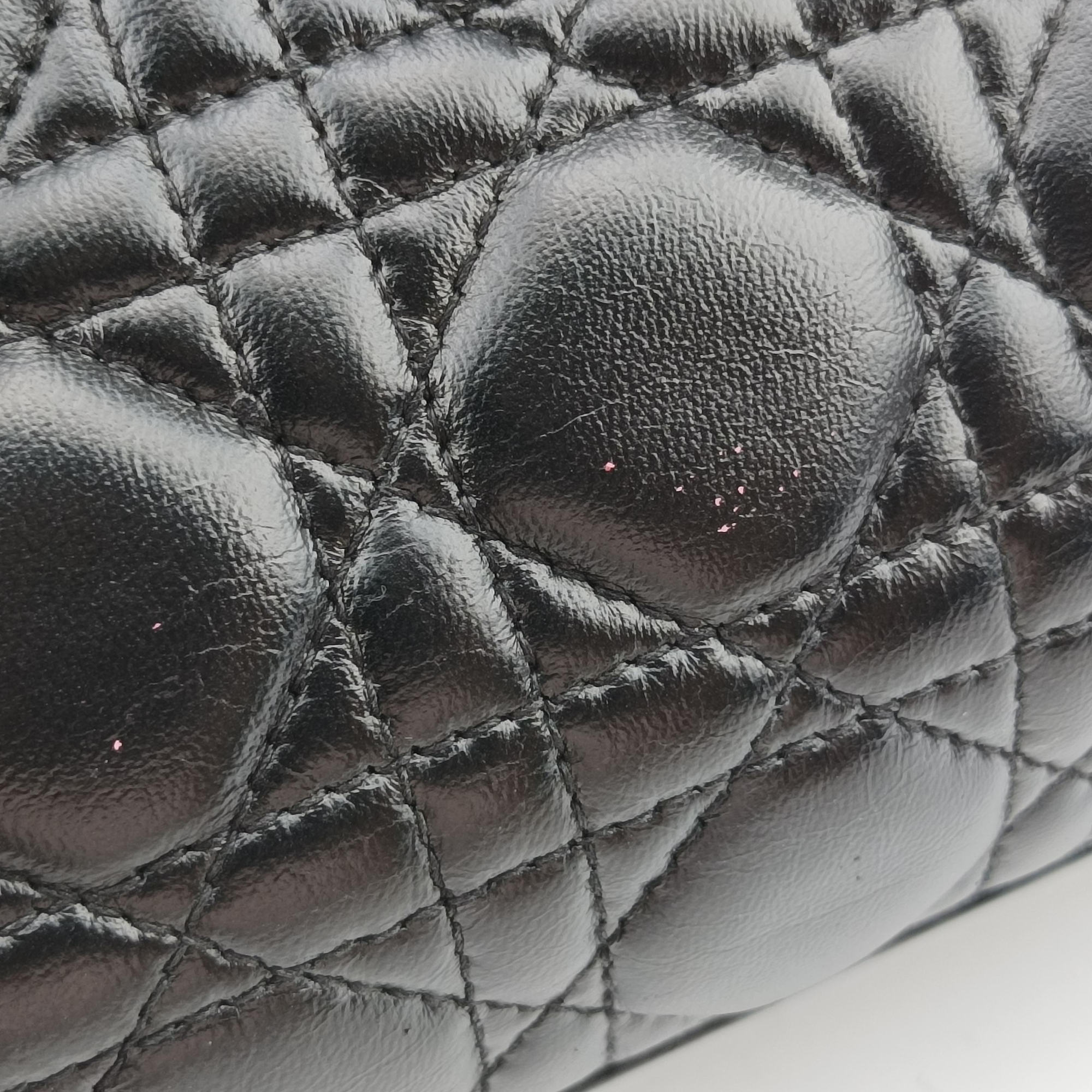 Lady Dior Black lambskin 16-BO-0123レディディオール ブラック ラムスキン 16-BO-0123
