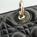 Lady Dior Black lambskin 16-BO-0123レディディオール ブラック ラムスキン 16-BO-0123