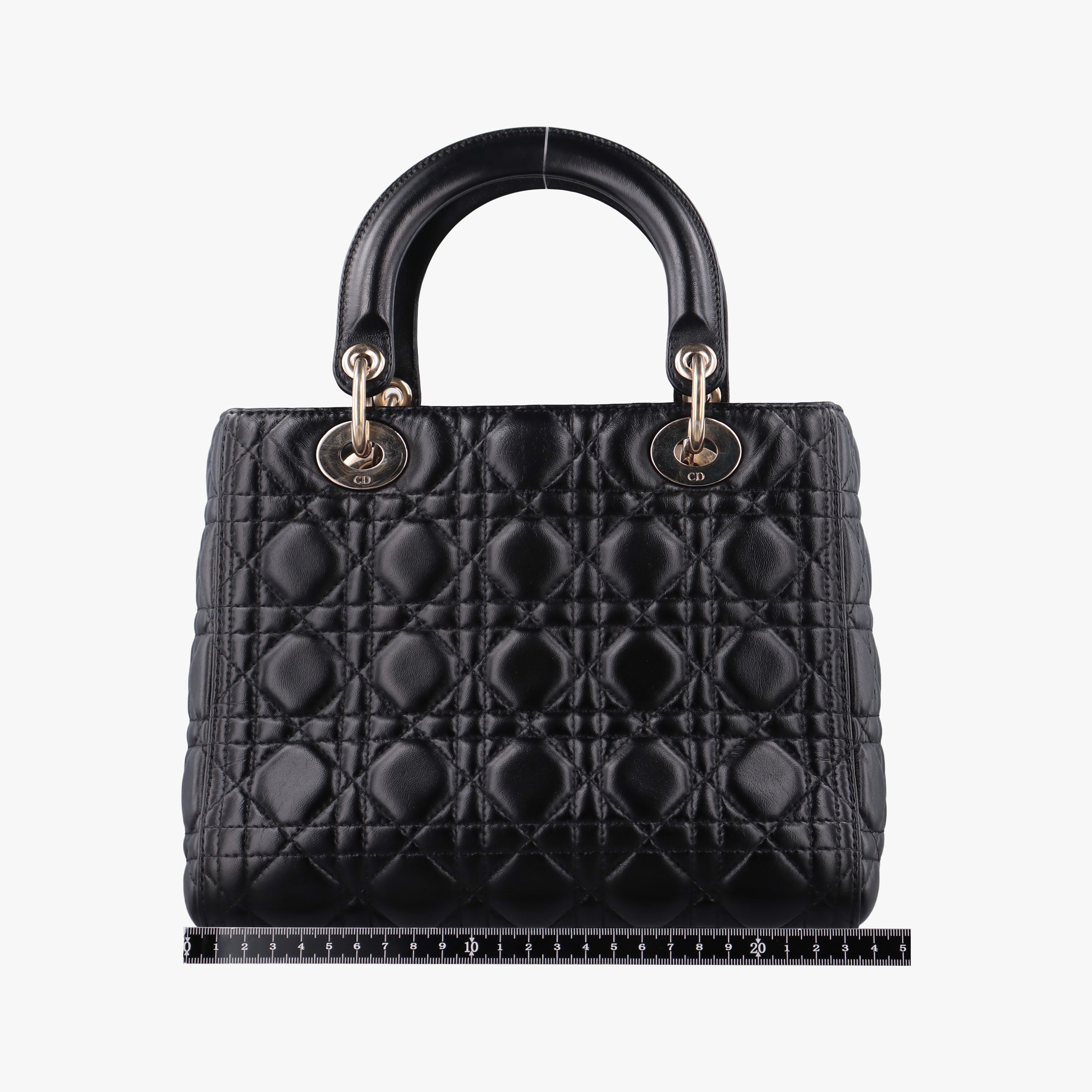 Lady Dior Black lambskin 16-BO-0123レディディオール ブラック ラムスキン 16-BO-0123