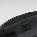 Logo belt Black leather DNP104ロゴベルト ブラック レザー DNP104
