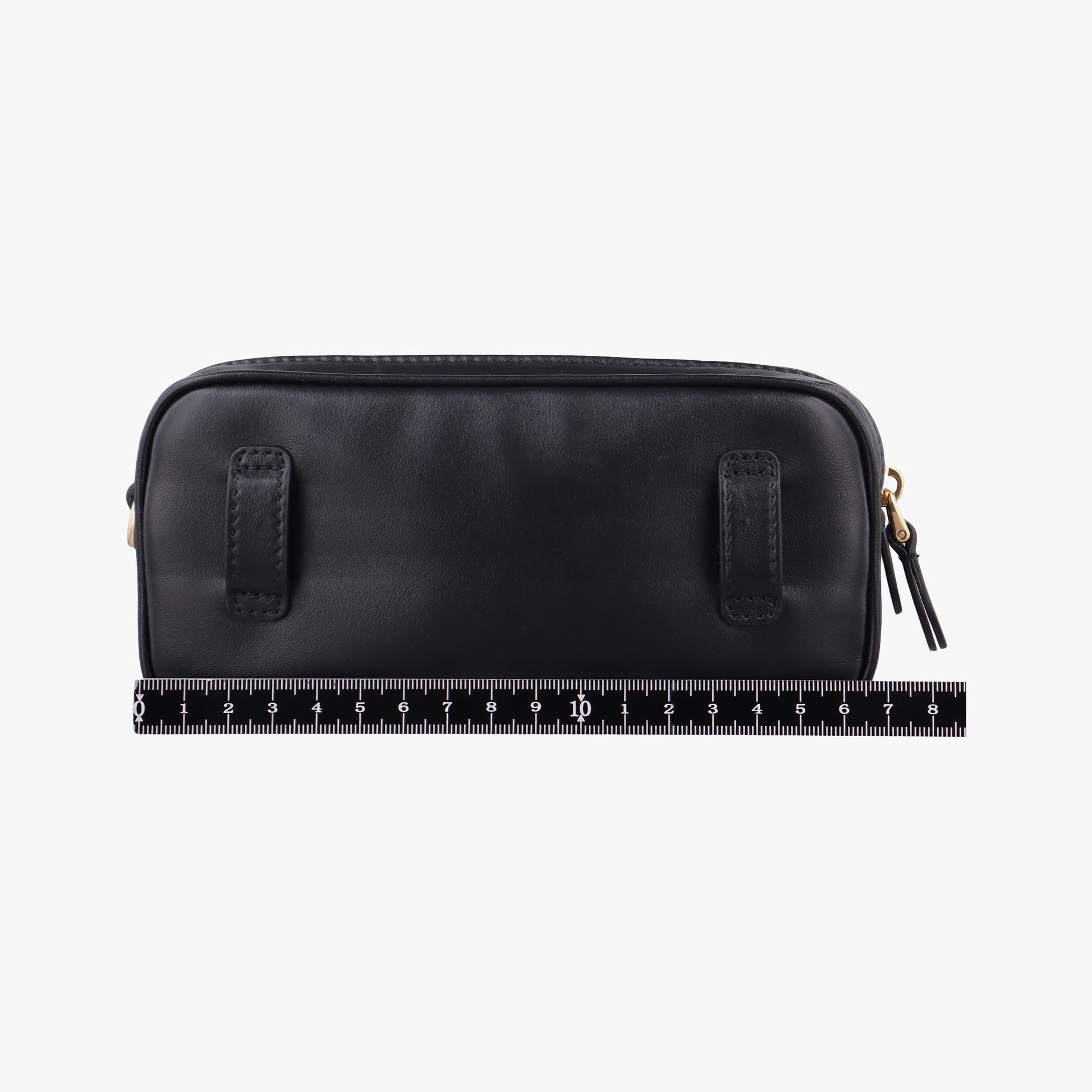 Logo belt Black leather DNP104ロゴベルト ブラック レザー DNP104