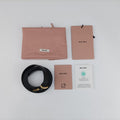 Logo belt Black leather DNP104ロゴベルト ブラック レザー DNP104