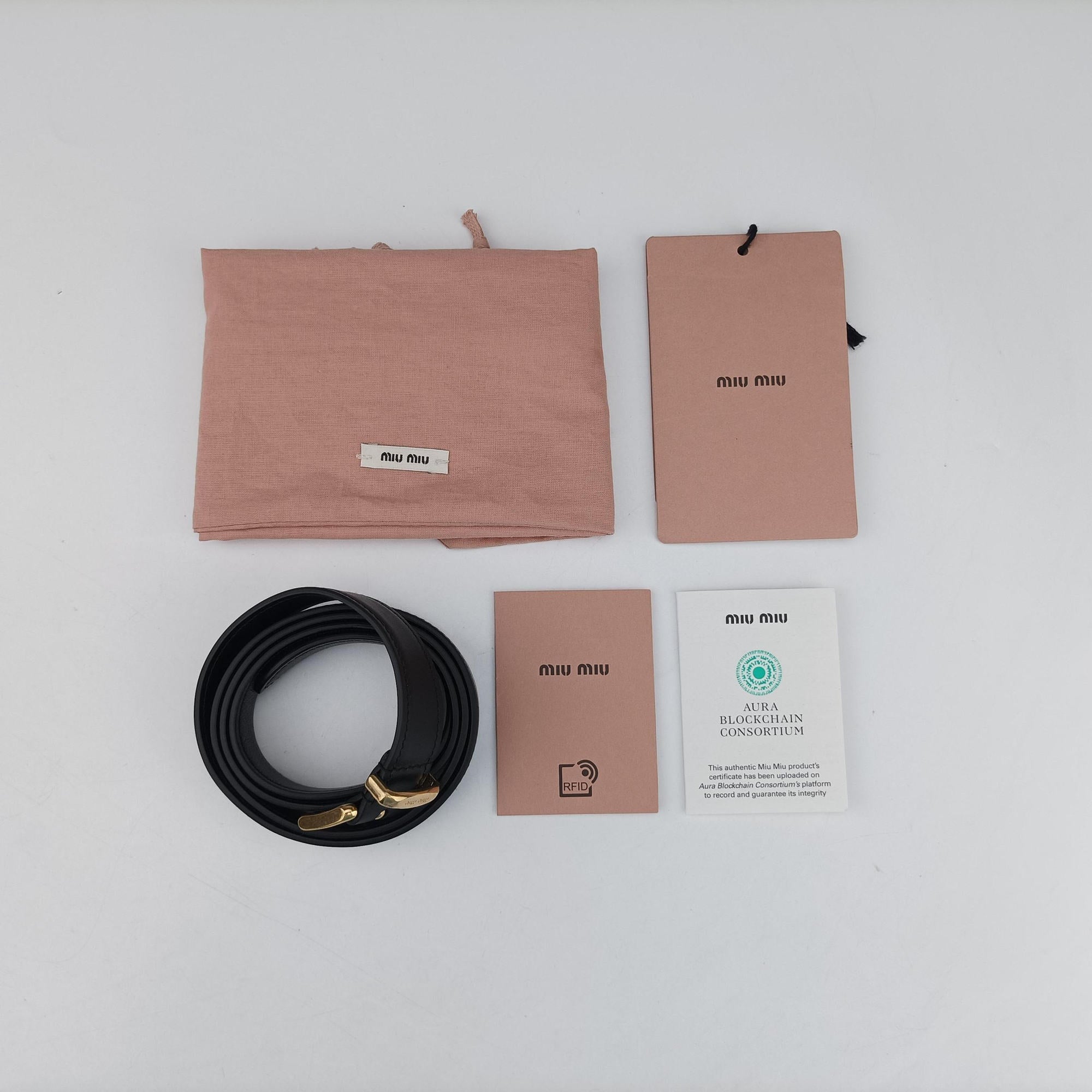 Logo belt Black leather DNP104ロゴベルト ブラック レザー DNP104