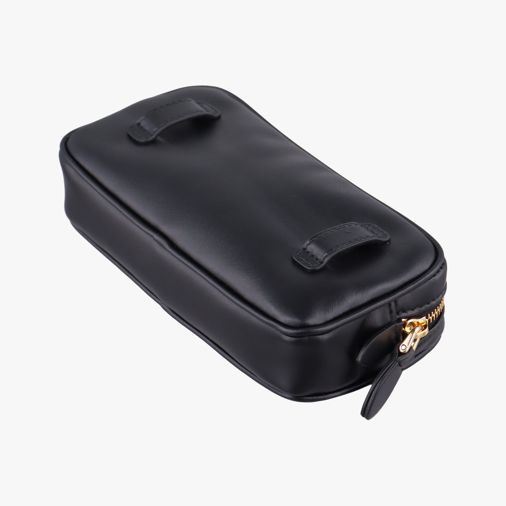 Logo belt Black leather DNP104ロゴベルト ブラック レザー DNP104