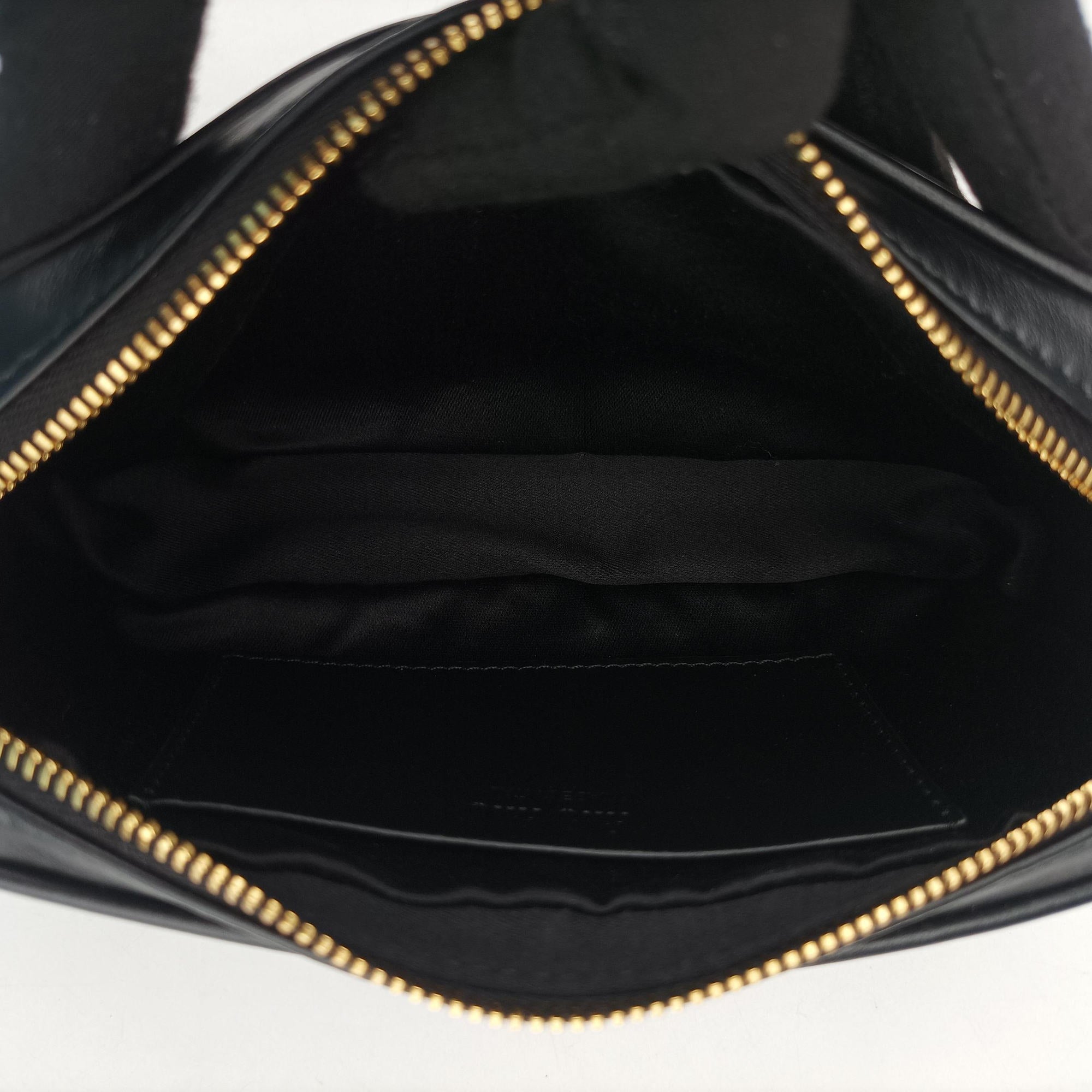 Logo belt Black leather DNP104ロゴベルト ブラック レザー DNP104