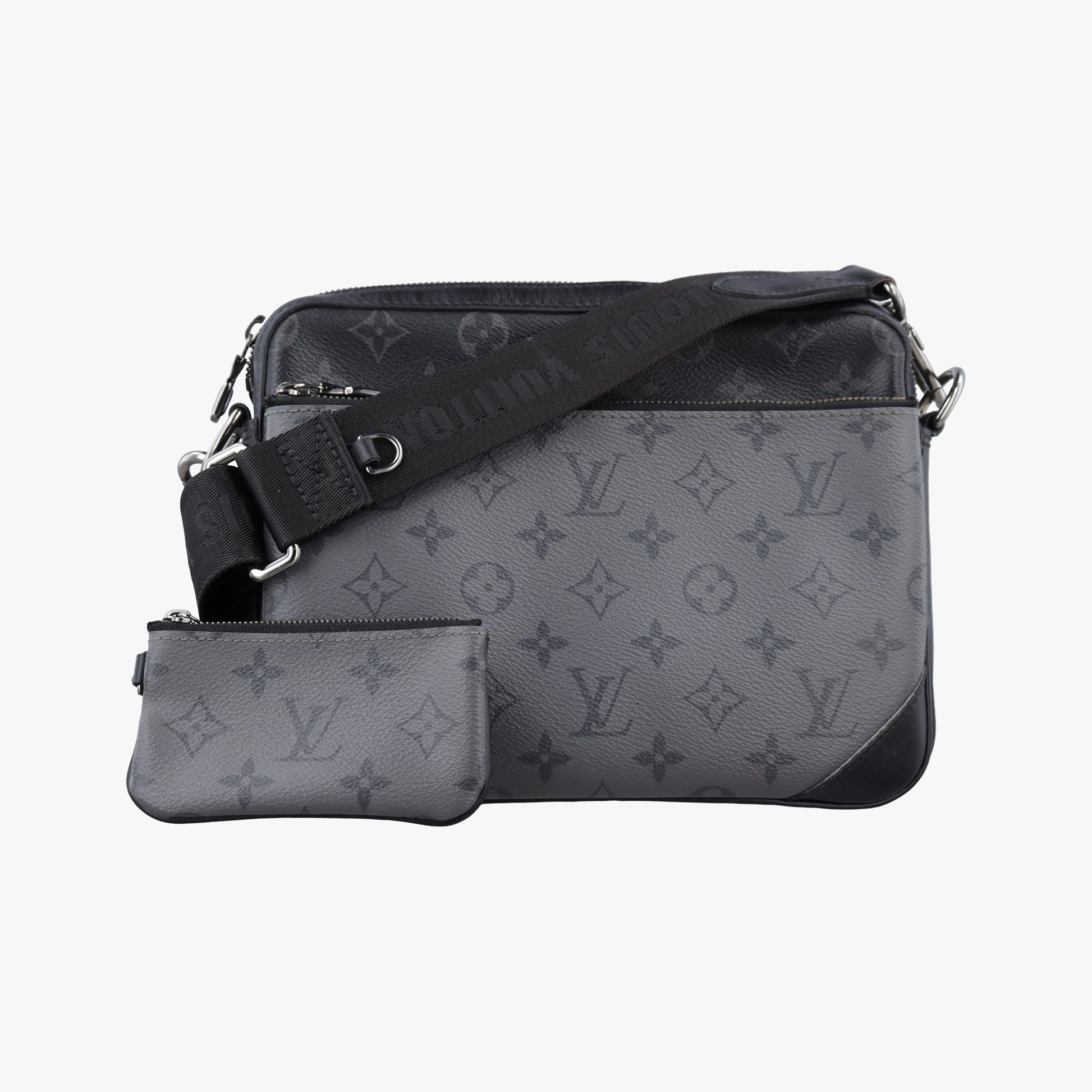 Trio Messenger black Monogram Eclipse Reverse M69443 IC Chipトリオ メッセンジャー ブラック モノグラム エクリプス リバース M69443 ICチップ